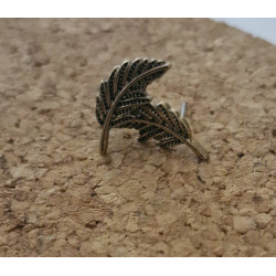 Boucles d'oreilles feuille