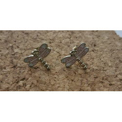 Boucles d'oreilles libellule