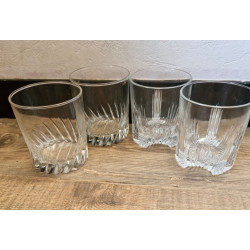 Lot de 4 verres à whisky